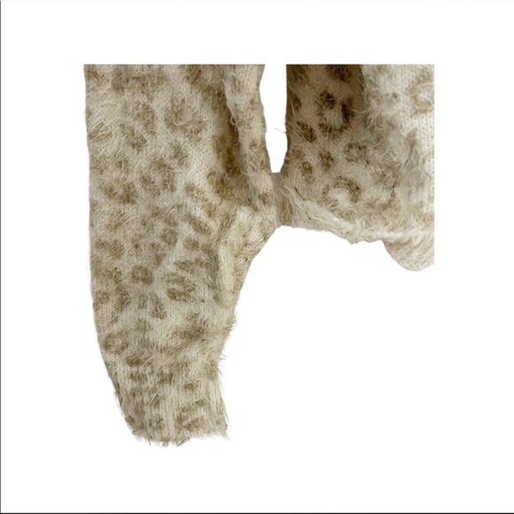 Peyton Primrose Fuzzy Leopard Print Sweater XL - Picture 4 of 4